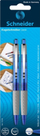Stilolaps Schneider Loox M, ballpoint, paketim 5 copë, blu transparente