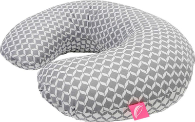 Jastëk për gjidhënie Motherhood Nursing Pillow, formë U, me mbulesë, gri klasike