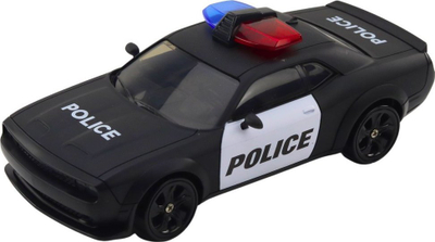 Makina lodër policie me telekomandë Drift Sports Car, 4WD, goma ndërruese, e bardhë blu