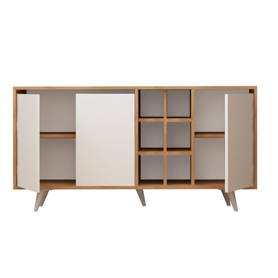 Komodë melamine 140×40×86 cm (HM9432.02), bardhë