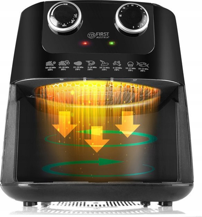 Fritezë me ajër First Austria FA5053, 3.5L, temperaturë 80-200°C, e zezë