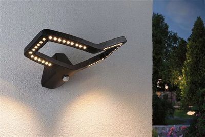 Dritë muri për jashtë Paulmann Alara LED, me sensor lëvizje, IP44, ngjyrë antracit