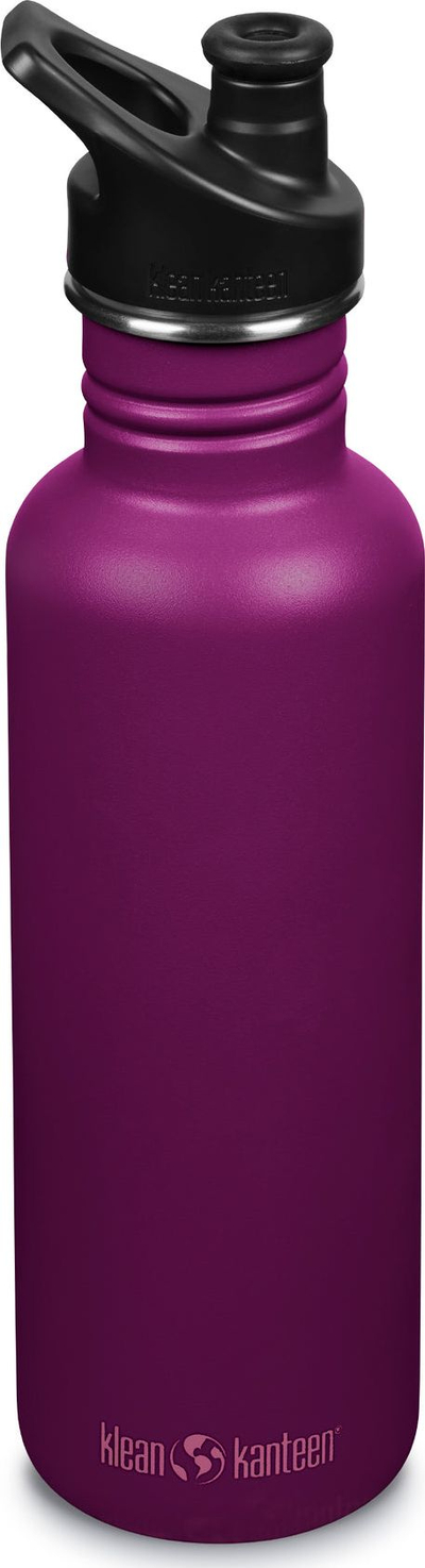 Shishe uji Klean Kanteen Classic Sport Cap, 800ml, çelik inox, vjollcë