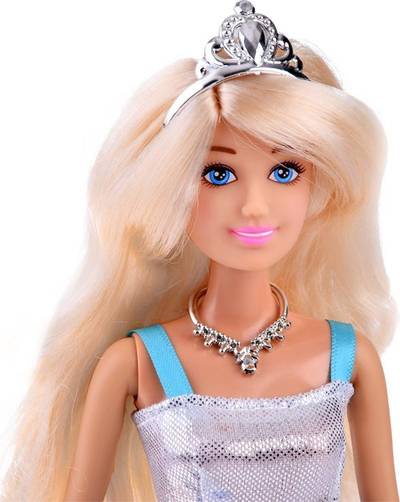 Kukull Anlily princeshë Sindirela ZA4305, 30cm, me fustan balloje blu