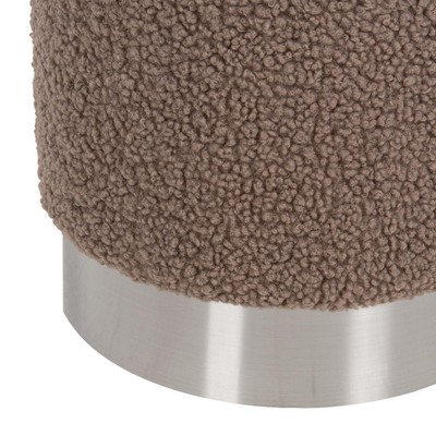 Stol Levy Φ35x42Hcm (HM8408.25), kaftë/ argjendtë