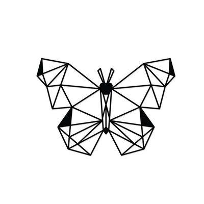 Dekor metalik Decortie Butterfly, 50x35 cm, i zi