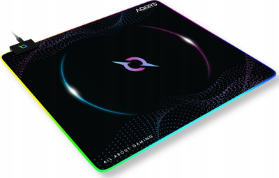 Mousepad AQIRYS Eclipse Medium, 450x400mm, RGB, i zi