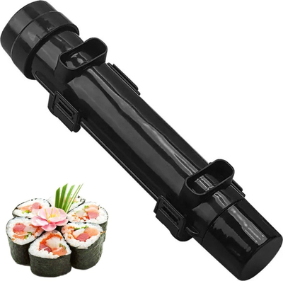 Set për bërje sushi, tub rrotullues, plastikë PP, i zi