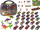 Set lodrash LeanToys Sports Cars, makina die cast dhe dinosaurë, valixhe transporti, multingjyrësh