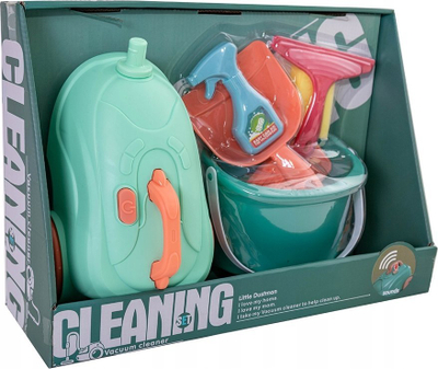 Set pastrimi lodër Askato Cleaning Set, fshesë me korent me tinguj, 3+