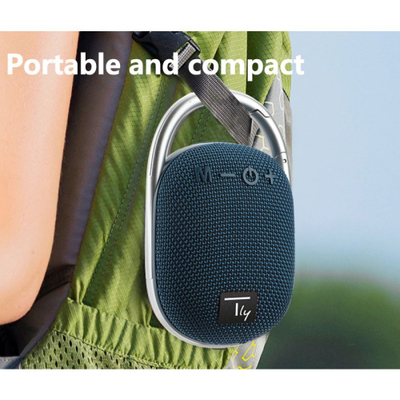 Altoparlant bluetooth Techly Mini, wireless V5.3, me drita LED, blu