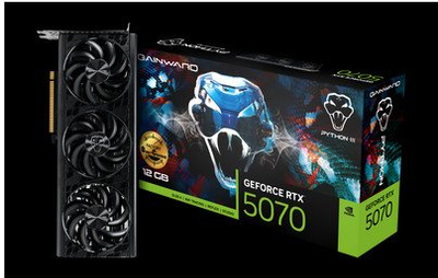 Графичка картичка Gainward GeForce RTX 5070 Python III OC, 12GB GDDR7, PCIe 5.0