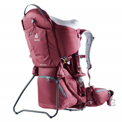 Karrige-shpinore për kalamaj Deuter Kid Comfort, sistem Aircontact, xhepa anësorë, maron