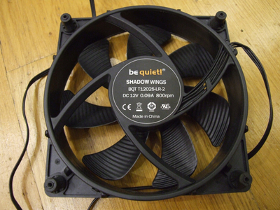 Ventilator kasë be quiet SilentWings, 120mm, 3 pin, i zi
