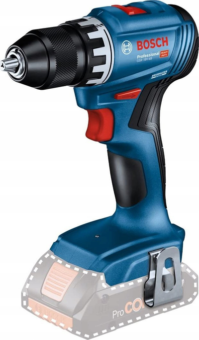 Stërvitëse kaçavidhë me bateri Bosch GSR 18V-45 Professional, 18V, brushless, pa bateri, blu