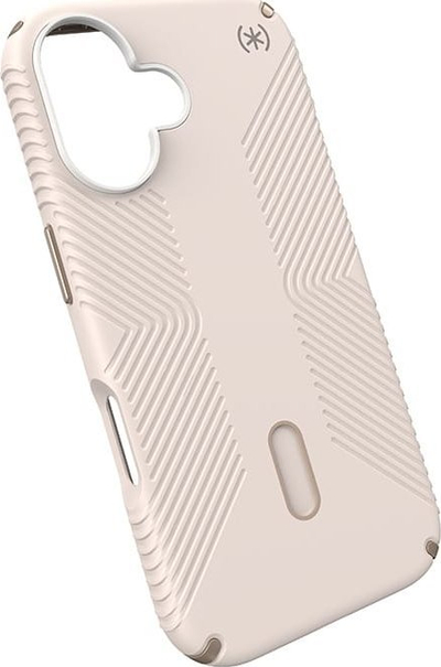 Mbulesë Speck Presidio2 Grip MagSafe iPhone 16, ClickLock, e bardhë me të artë