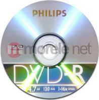 Disk DVD-R Philips DM4S6B50F, 4.7GB, 16x, paketim 50 copë