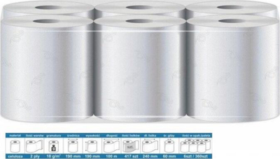 Letër kuzhine Paper Towel Maxi, 100% celulozë, 100 m, gjerësi 19 cm