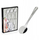 Set luga çaji ELVIRA OD1060, 6 copë, argjendtë