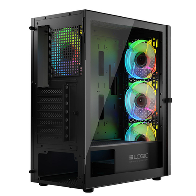 Kutia kompjuterike Logic Concept Aramis, MIDI Tower, ARGB, e zezë