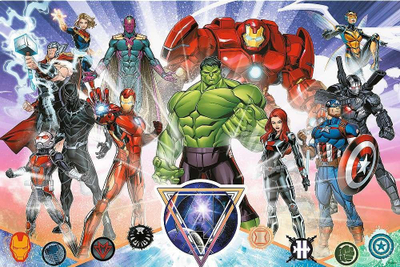 Puzzle Trefl Super Shapes XL Avengers, 160 pjesë, 60 x 40 cm, shumëngjyrëshe