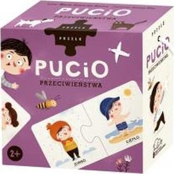 Puzzle edukativ Pucio Opposites, 10 çifte, 2 pjesë, shumëngjyrësh