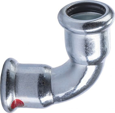 Bërryl çeliku SANHA Sanha Therm 90°, 22mm, presim, i galvanizuar