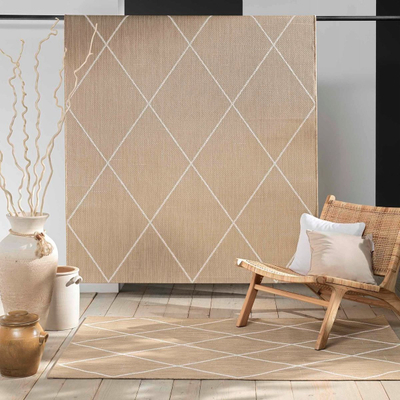 Tapet ballkoni Douceur d'intérieur Damira, 160 x 230 cm, plastik, bezhë