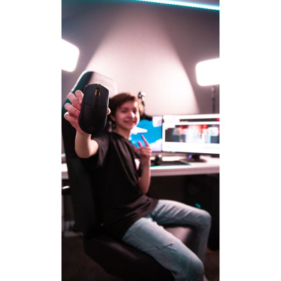 Maus gaming SteelSeries Rival 3 Gen 2 Wireless, 18.000 DPI, Bluetooth 2.4GHz, blu aqua