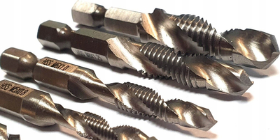 Set tapa shpimi SilverTools S11533, HSS, M3–M10, 6 copë