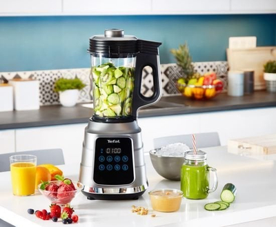 Blender Tefal Ultrablend Boost Vacuum BL985A31, 1500W, 10 programe, gri