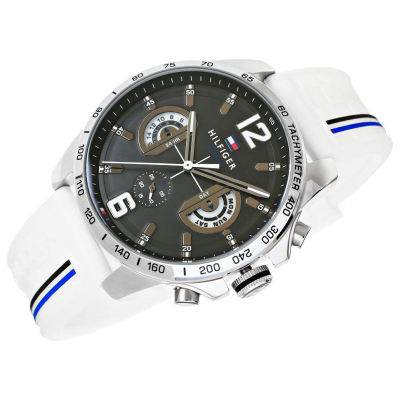 Ora dore Tommy Hilfiger Decker 1791475, kuarc, e bardhë