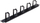 Organizues kabllosh për kabinete RACK OKR 5/B, plastik, i zi