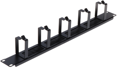 Organizues kabllosh për kabinete RACK OKR 5/B, plastik, i zi