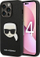 Mbulesë telefoni Karl Lagerfeld Saffiano Karl Head, për iPhone 14 Pro Max, PU, e zezë