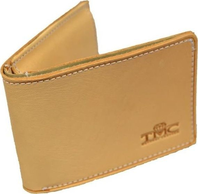 Portofol meshkujsh TMC Vintage 330, lëkurë natyrale, me ndarje për karta, ngjyrë natyrale e hapur