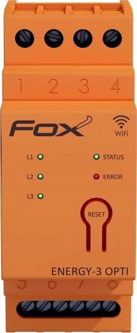 Monitor trefazor F&F Energy-3-OPTI-100 WI-MEF-3-OPTI-200, WiFi, 200A, portokalli