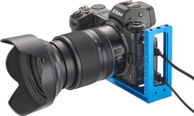 Плочка за монтирање камера Novoflex QPL Slim VERTIKAL II, Л-форма, метал, сина