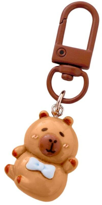 Set varëse çelësash mini Capybara, 4 copë, plastikë, shumëngjyrëshe