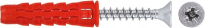 Dibela universale Klimas Wkręt-met SFXP-08040050, 8x50 mm, set 100 copë, e kuqe