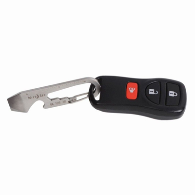 Brelok mjetesh Nite Ize Micro Tool DoohicKey KMT-11-R3, çelik inoks, shumëfunksional, argjendtë