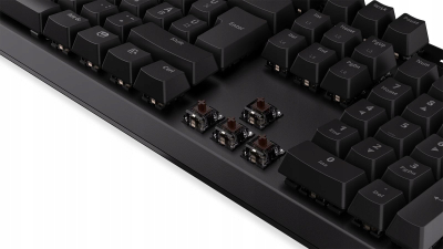 Tastierë mekanike Endorfy Thock HU Brown, ARGB, me kabllo USB, e zezë