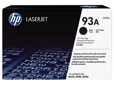 Kartutxhë toneri HP 93A, origjinale LaserJet, e zezë