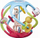 Lodër kafshuese Sophie la Girafe Twistin' Ball, natyrale, për beba 6m+