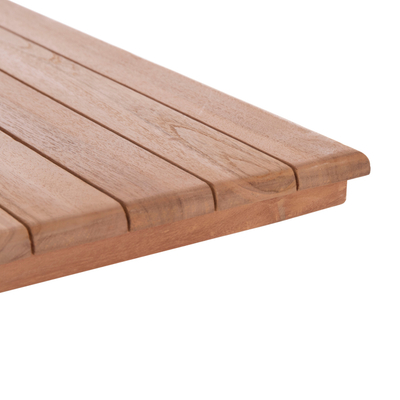 Tabaka tavoline Square Tabletop HM18135, dru teak masiv, 60x60 cm, natyrale