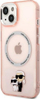 Mbrojtëse telefoni Karl Lagerfeld KLHMP14MHNKCIP, për iPhone 14 Plus, MagSafe, rozë