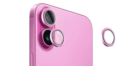 Mbrojtës kamerë Evelatus për iPhone 16 16 Plus, Armor, rozë
