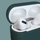 Kuti mbrojtëse për Apple AirPods 3, silikon i butë, me karabinë, blu e errët