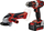 Set veglash elektrike Einhell Power X-Change 18V, trapan me goditje 40Nm, brusilçe këndi 115mm
