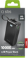 Powerbank SBS 10000mAh, 20W, me kabllo USB-C të integrume, e zezë